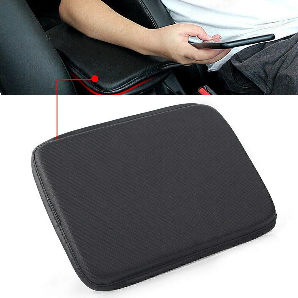 Carbon Center Console Armrest Cushion Mat Pad Cover Universal for Cars