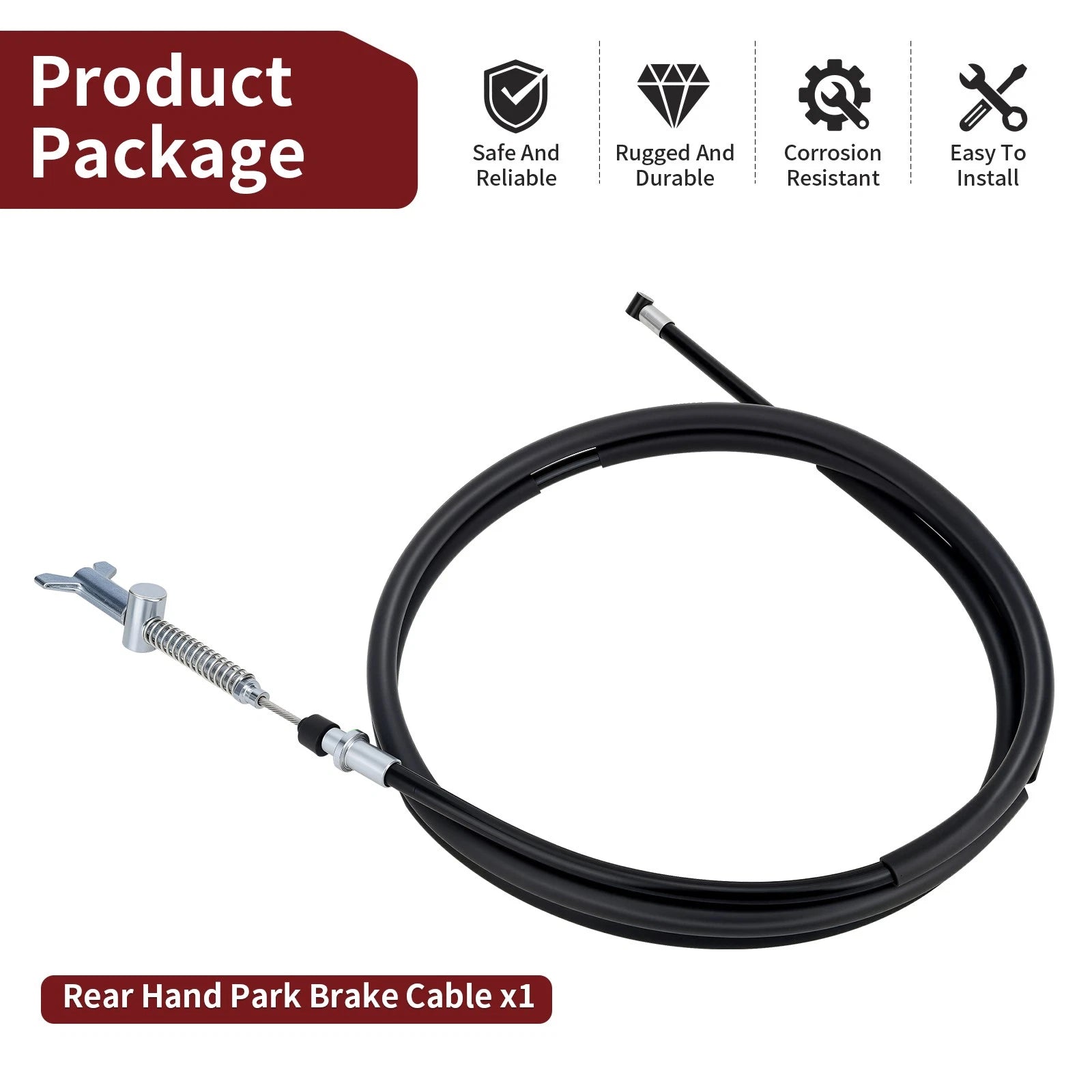 Rear Parking Brake Cable for Yamaha Grizzly 350 IRS YFM350 (2007–2011)