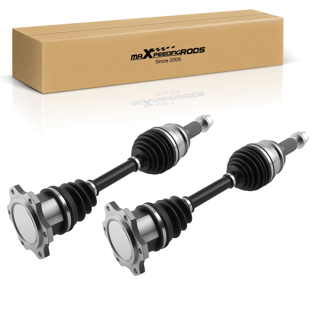 2 Front CV Axles for Silverado Sierra Suburban Tahoe Yukon 1500 K1500 4x4 (1999–2006)