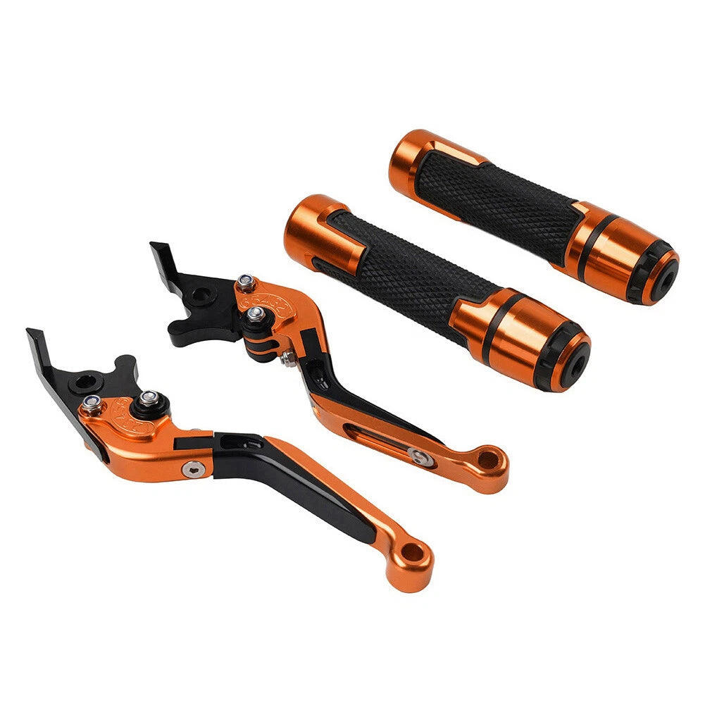 Set of 2 Orange Extendable Brake Clutch Levers for Honda CB1100 CB1300