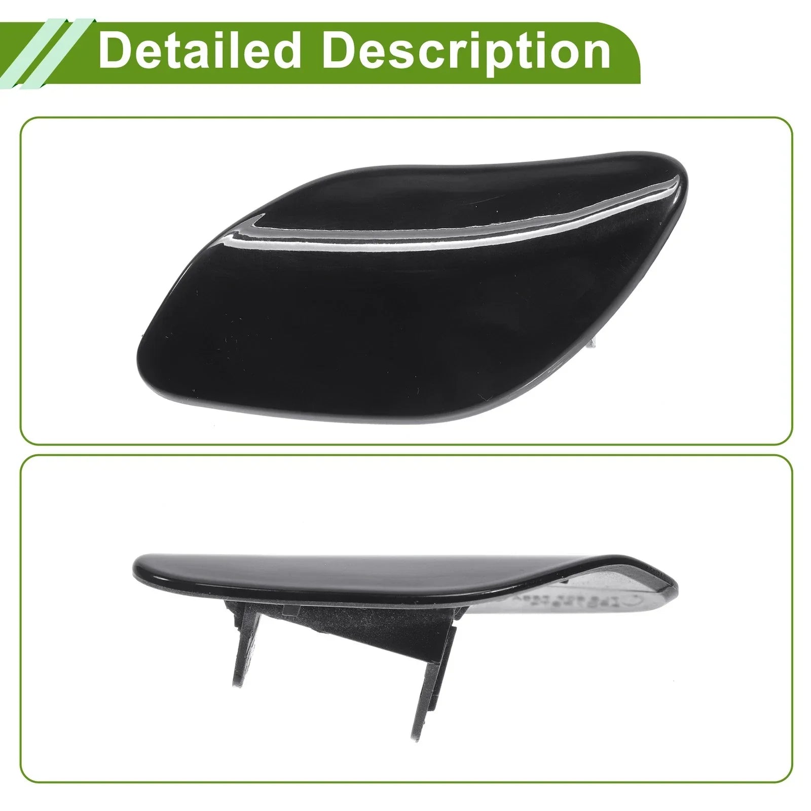 Washer Nozzle Cover Cap for Porsche Cayenne Turbo (2003-2010) Black