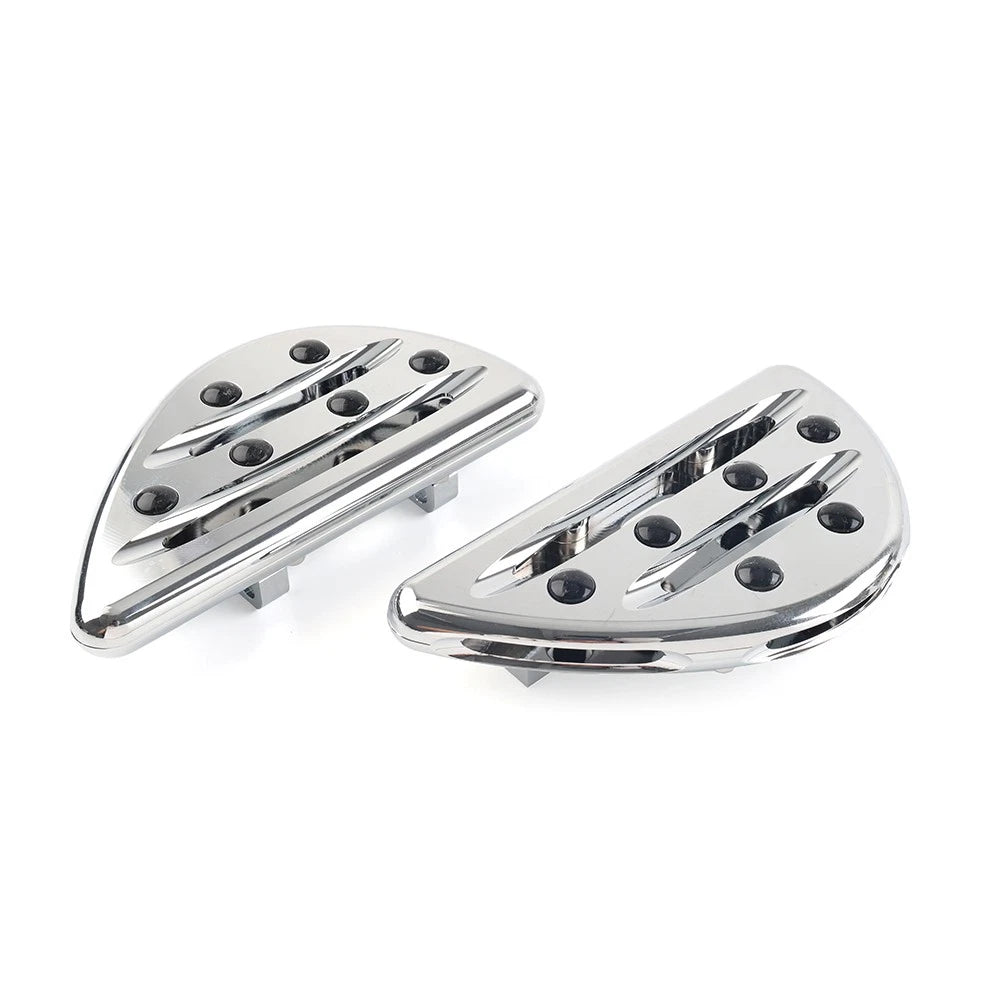 Set of 2 Rear Passenger Floorboard Foot Pegs for Harley Touring (1993–2023) Chrome