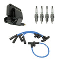 Set of 4 NGK Ignition Coil Wires & Nickel Spark Plugs for Dakota TJ Wrangler (1997–2006)