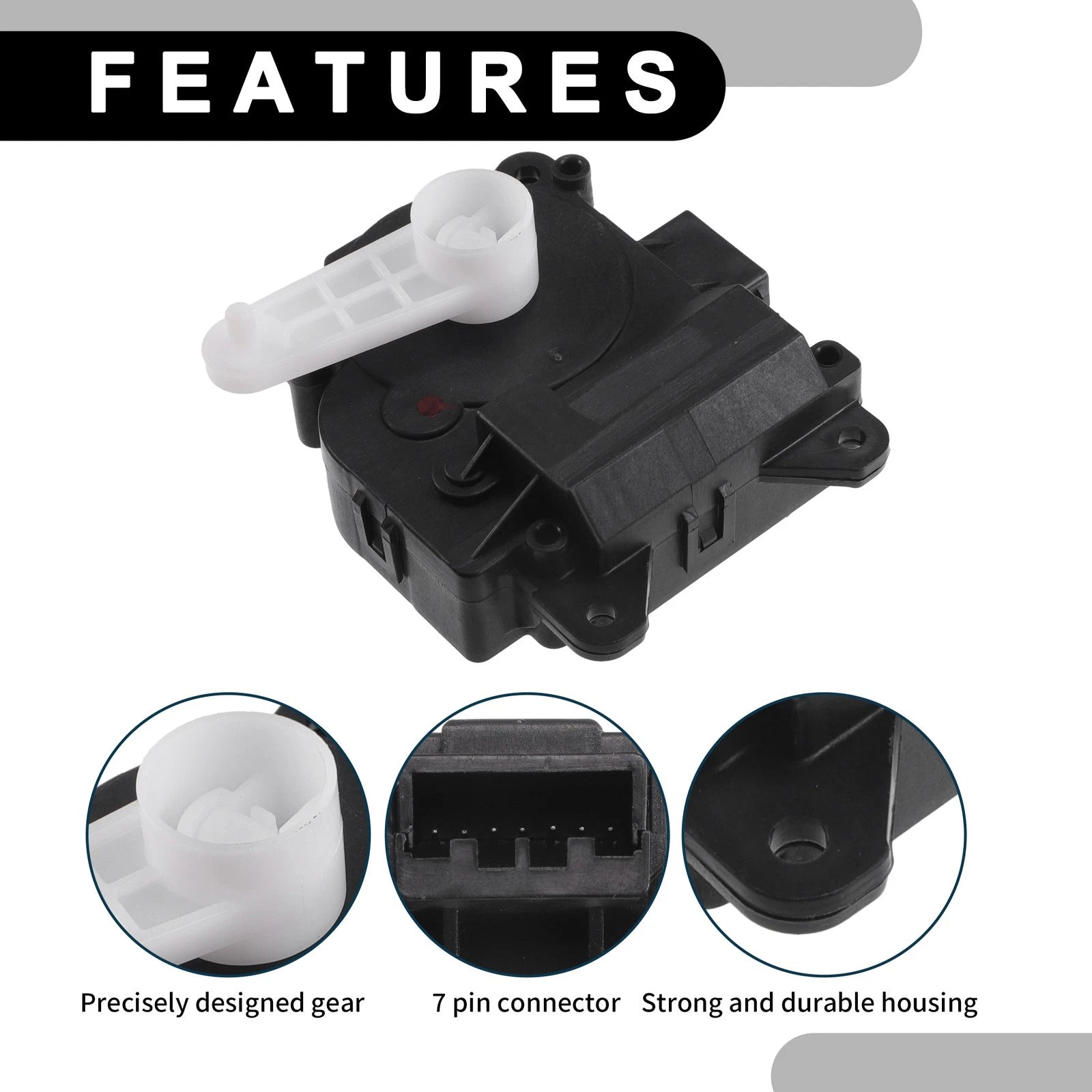 2X No.7T4Z19E616C HVAC Heater Blend Door Actuator for Lincoln MKX (2007–2015)