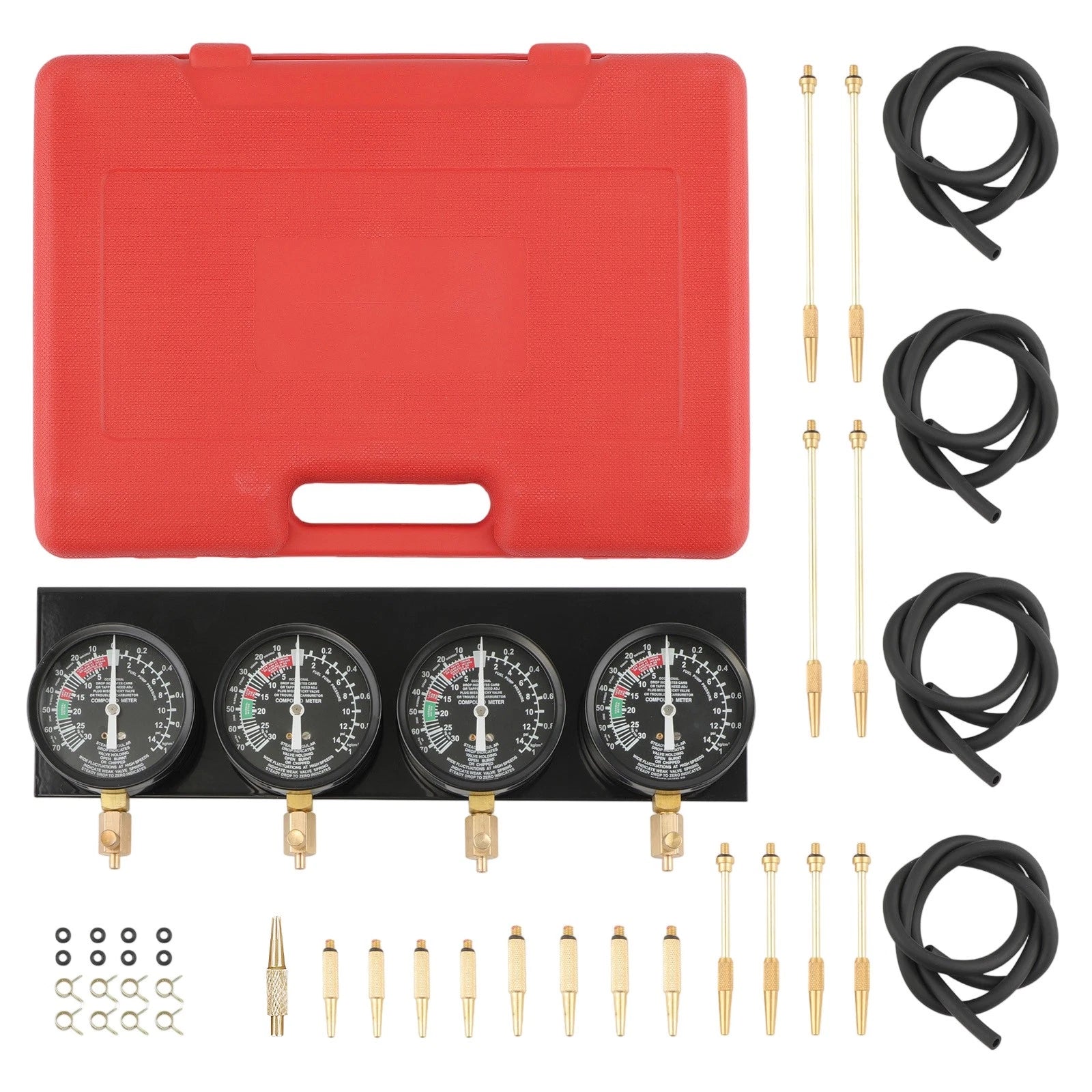 Carb Synchronizer Kit for Motorcycle Engine Tuning (Universal Fittings)