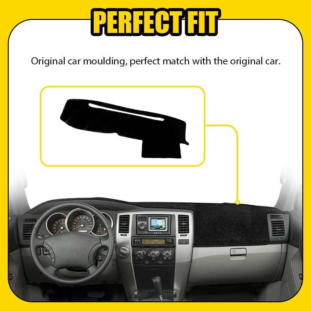 Dashboard Cover Mat for Toyota 4Runner (2003–2009) - Black