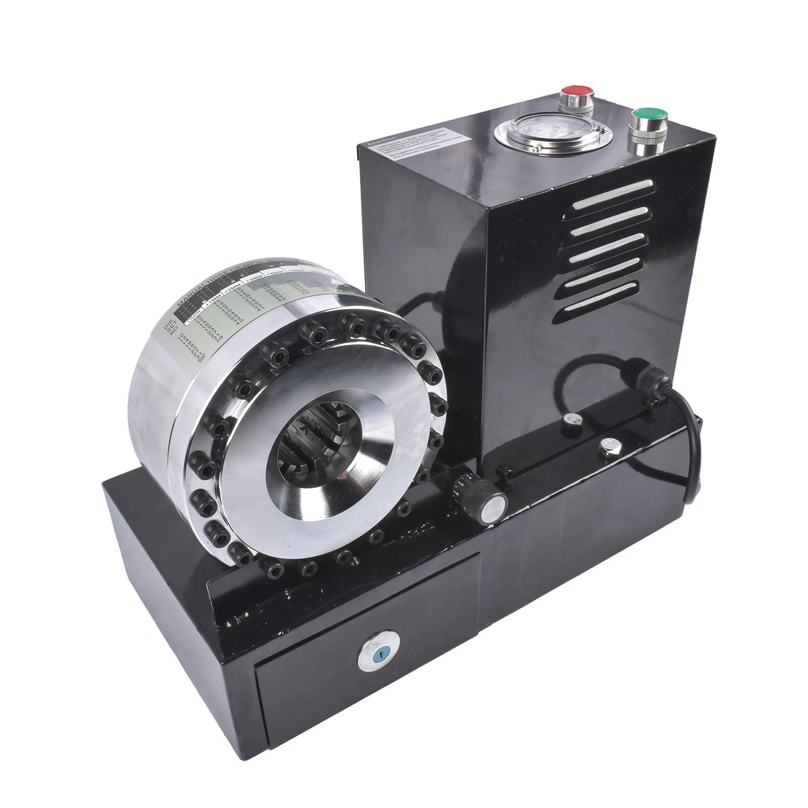 Electric Hydraulic Hose Crimper Tool with 8 Dies (110V)