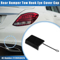 Tow Hook Eye Hole Cap for Mercedes-Benz E550 (2010–2013) Black