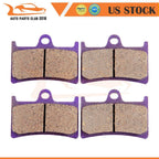 Set of 2 Front Carbon Fiber Brake Pads for Yamaha YZF-R6 (2005–2007) FZ1 (2006–2012)