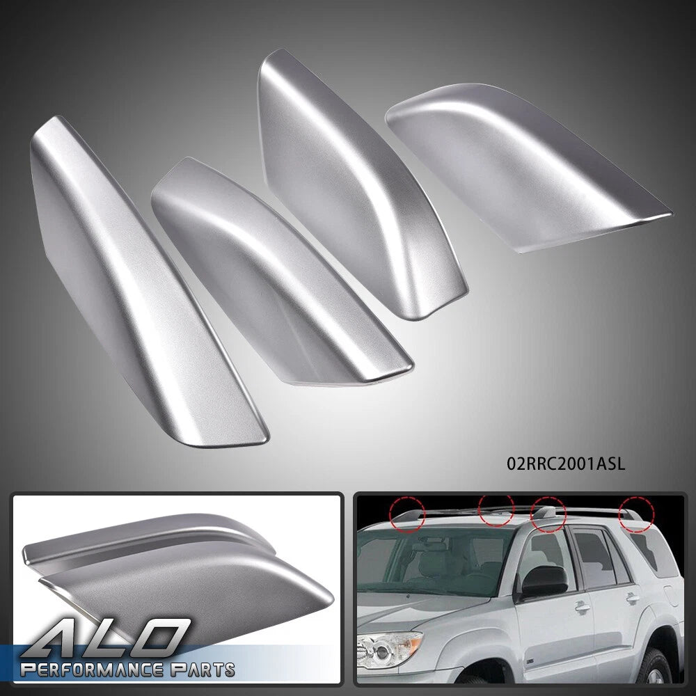 Roof Rail Rack End Cover for Toyota 4Runner (2003–2009) - Silver