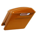 5" Stretched Hard Saddlebags for Harley Touring Road King (2014–2023) Amber Whiskey