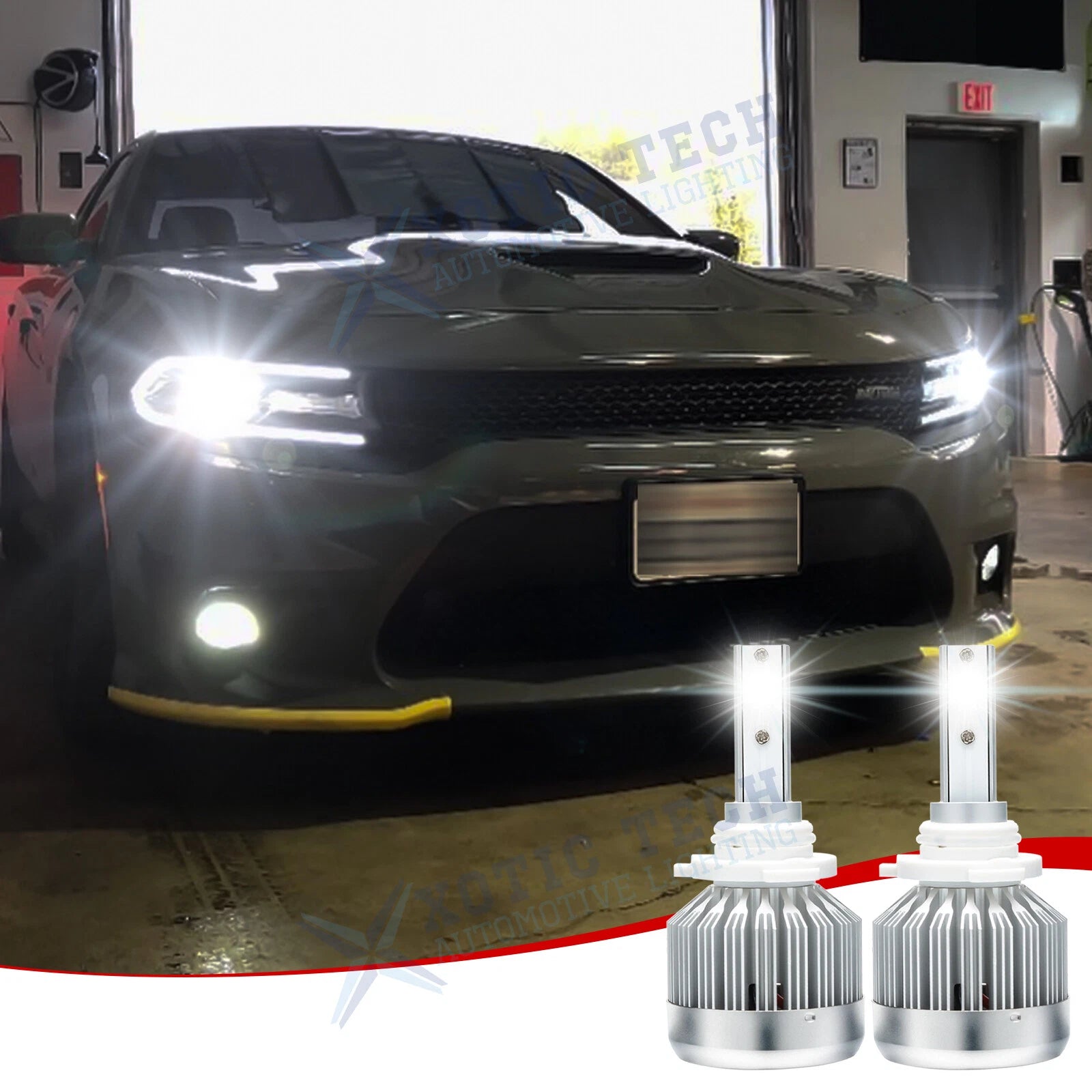 LED Headlight Upgrade for Dodge Charger (2016–2019)