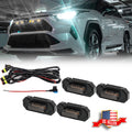 Raptor Style Front Grille with White LED Lights for Toyota RAV4 (2019–2022)