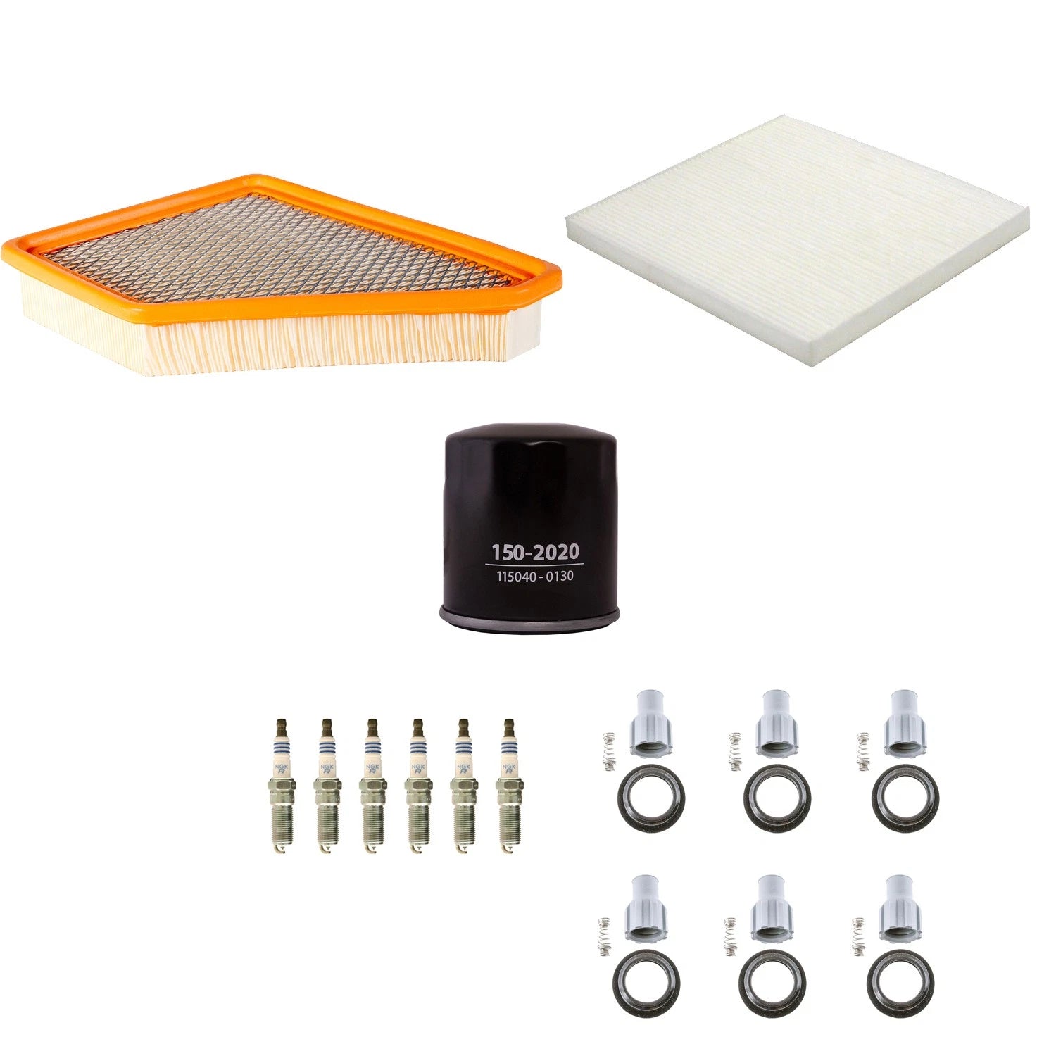 Tune Up Kit with NGK 6 Spark Plugs & Boots for Equinox Terrain (2005–2010)