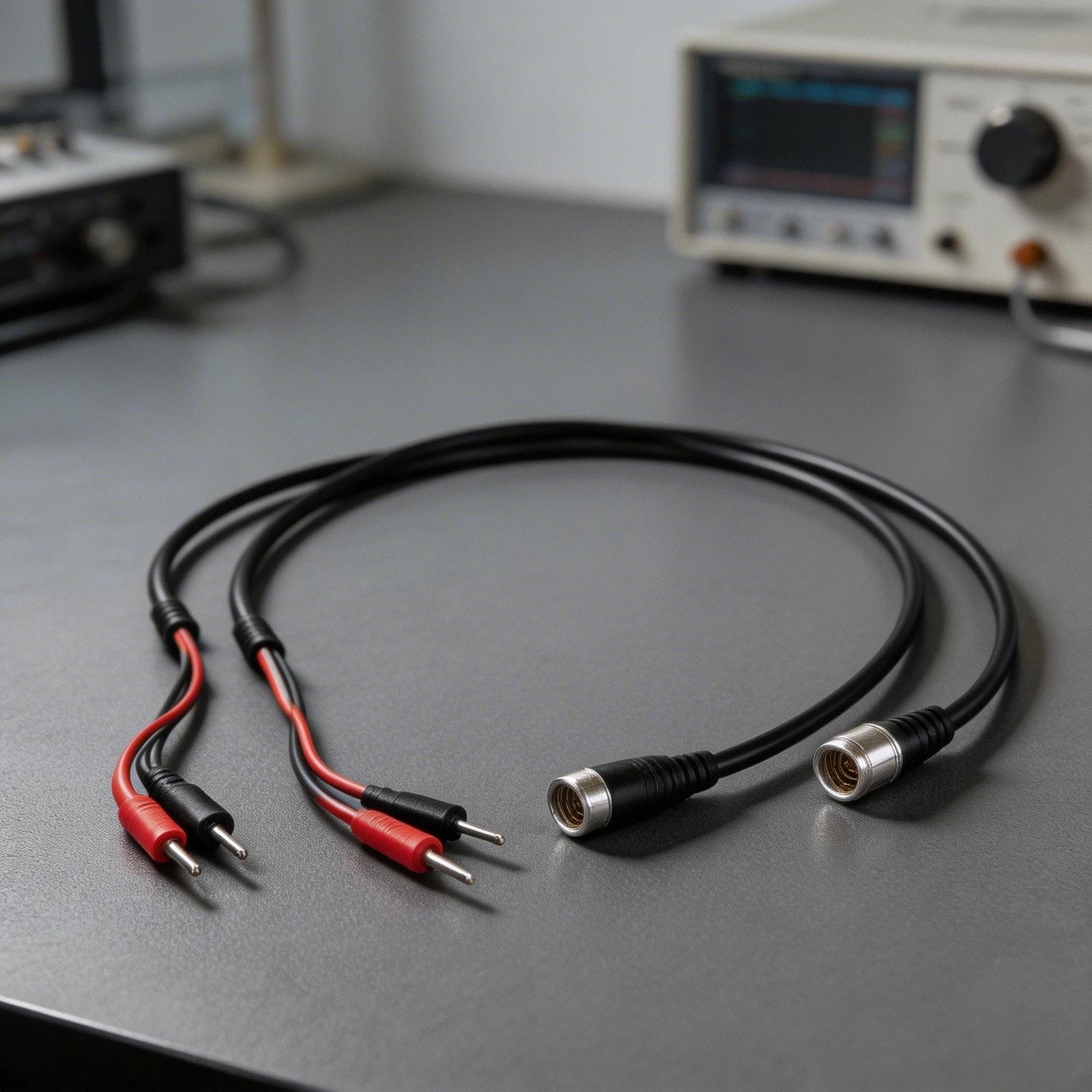 Dual Banana Connector BNC Test Leads 120cm for Oscilloscope (N/A)