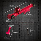 4X Upper & Lower Rear Tubular Control Arms for Ford Mustang (1979–2004) w/ Bushings