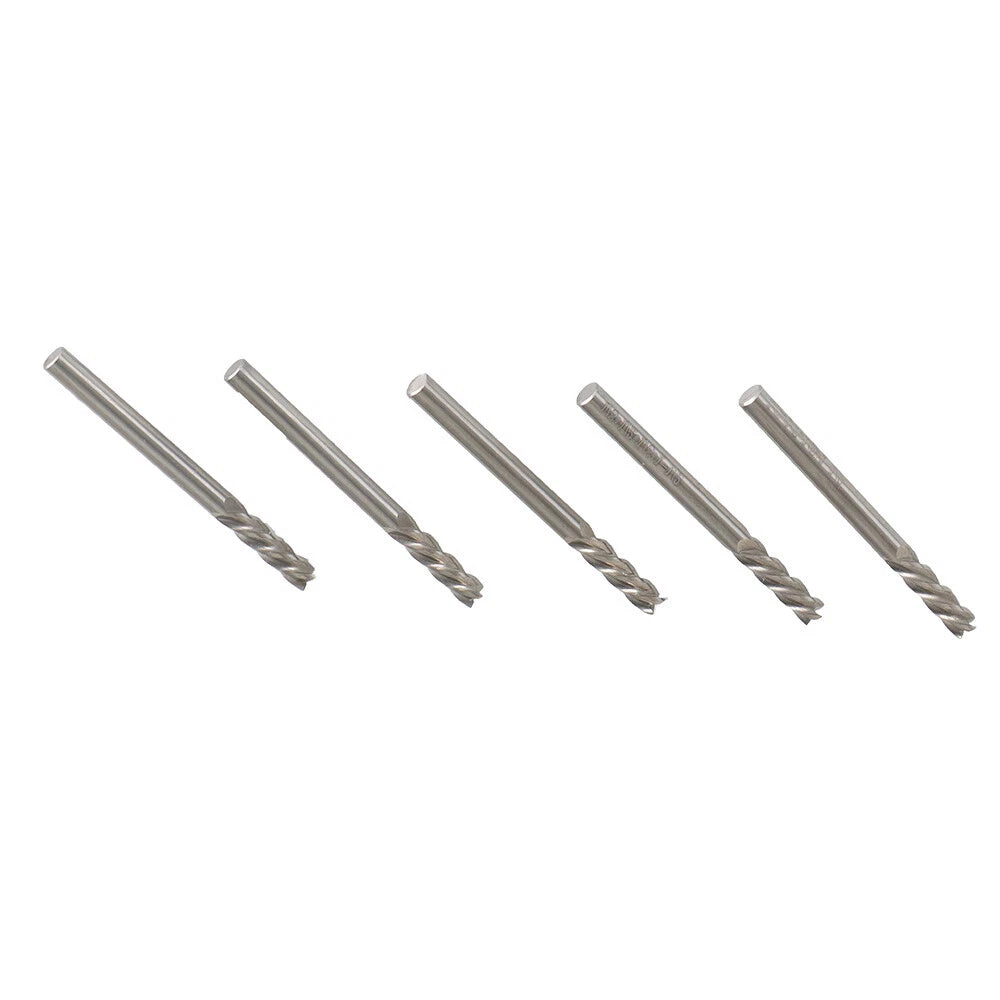 Set of 5 Carbide End Mills for Automotive Applications (Various Models)