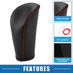 Gear Shifting Knob Cover Trim for Nissan Versa (2007–2012) Black Red