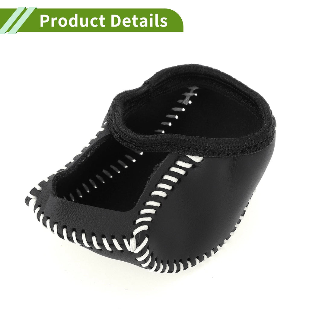 Gear Shift Knob Cover for Toyota RAV4 (2019–2024) Black Beige Faux Leather