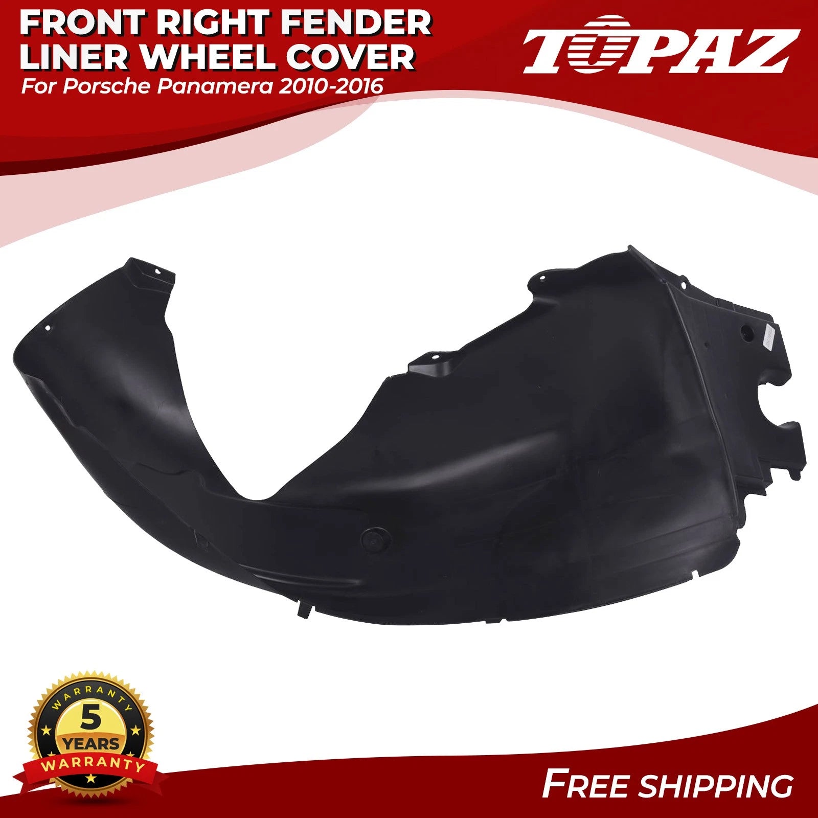 Front Right Fender Liner for Porsche Panamera (2010–2016)