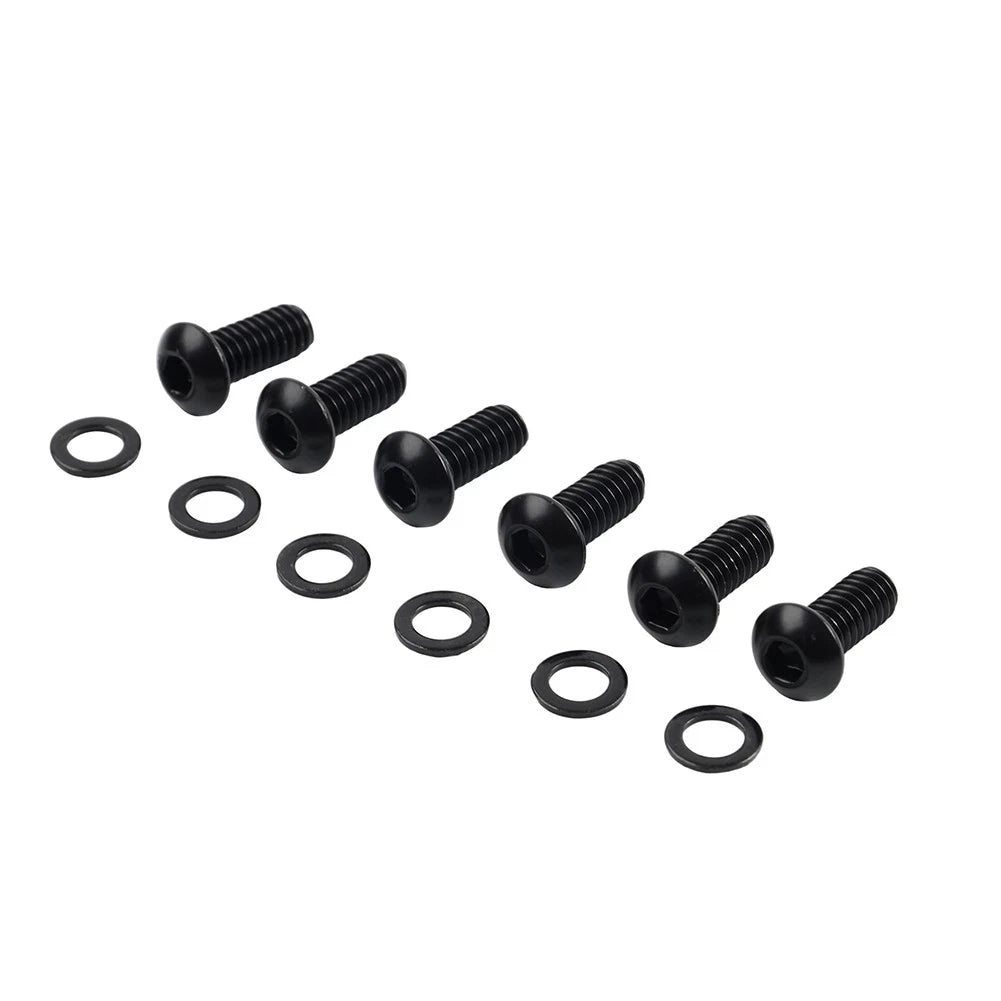 6x Stainless Derby Cover Screw Bolt w/ Washer for Harley Touring Sportster (2004–2023)