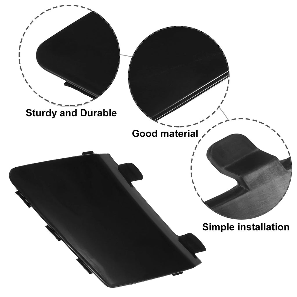 Tow Hook Cover Cap for Volkswagen CC (2009–2017) Black