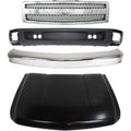 Front Bumper Kit for Chevrolet Silverado 1500 (2007–2008) with Grille Hood
