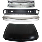 Front Bumper Kit for Chevrolet Silverado 1500 (2007–2008) with Grille Hood