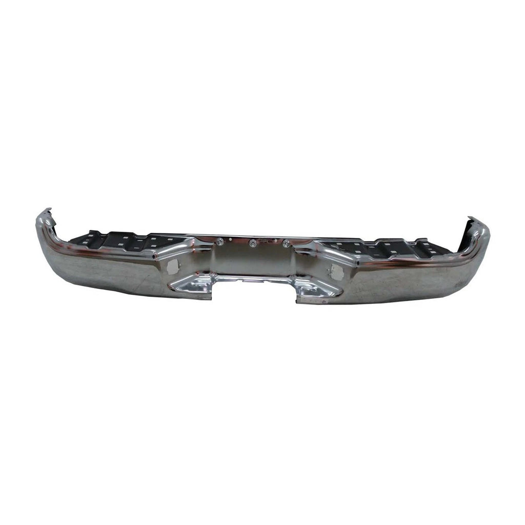 Replacement Chrome Steel Rear Step Bumper Face Bar for See compatibility chart