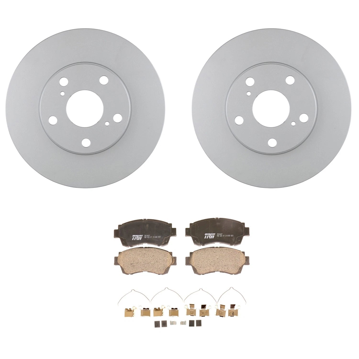 Bosch QuietCast Front Rotor & TRW Pro Ceramic Disc Brake Pad Kit for Avalon (1995–2004)