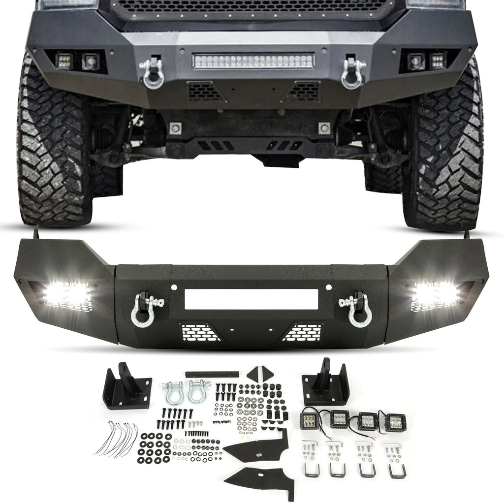 Front/Rear Bumper with LED Lights for Dodge Ram 1500 (2013-2022)