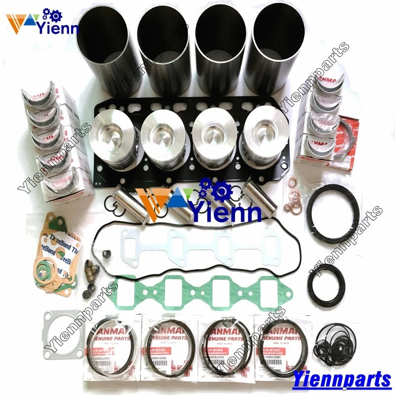 Crankshaft Overhaul Rebuild Kit for Yanmar 4TN84E 4TN84-RJK (John Deere 1070)