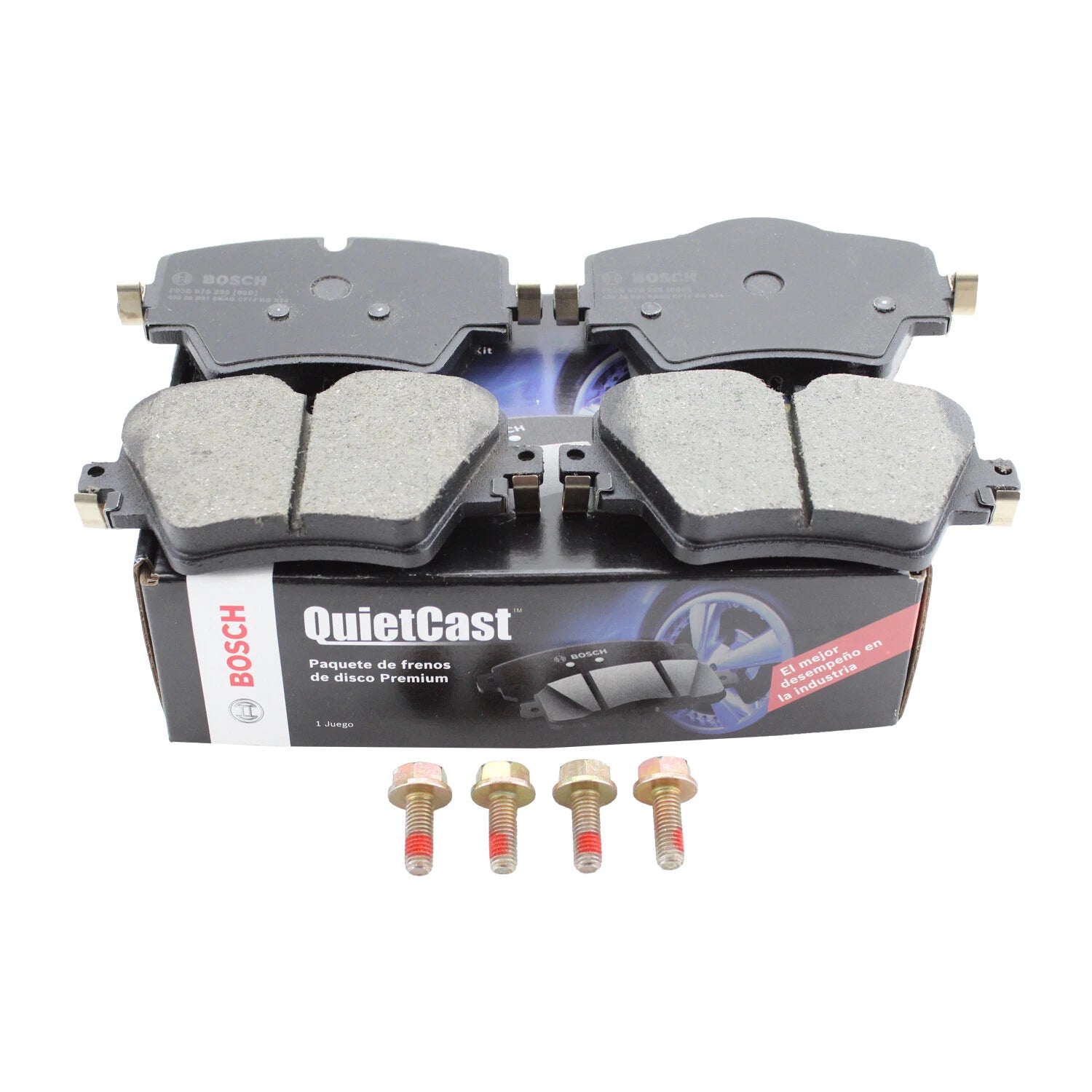 Set of 4 Bosch QuietCast Front Ceramic Brake Pads for BMW F39 F48 F97 G01 Mini F54 F60