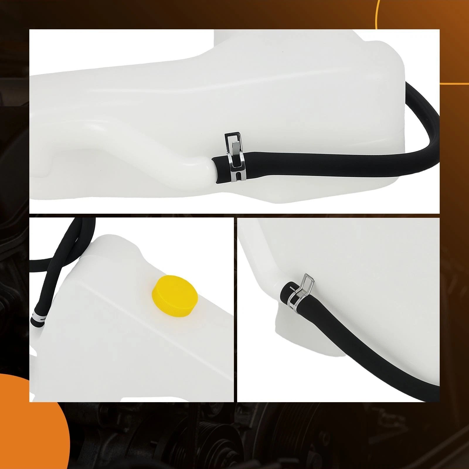 Engine Coolant Expansion Tank with Cap for Nissan Sentra L4 (1999-2003)
