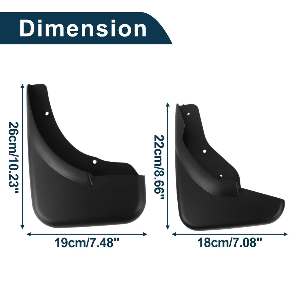 Set of 4 Mud Flaps Splash Guards for Volkswagen Magotan (2007–2011)