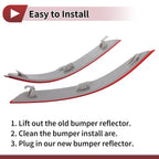 1 x Pair Rear Left Rear Right Bumper Reflectors for BMW X5