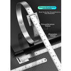 Stainless Steel Pi Tape Measure 0-1200mm Diameter Circumference Dual Scale