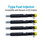 4X Injector Assembly for Renault Clio Mk III 1.5L DCI (2005–2012) 28232248