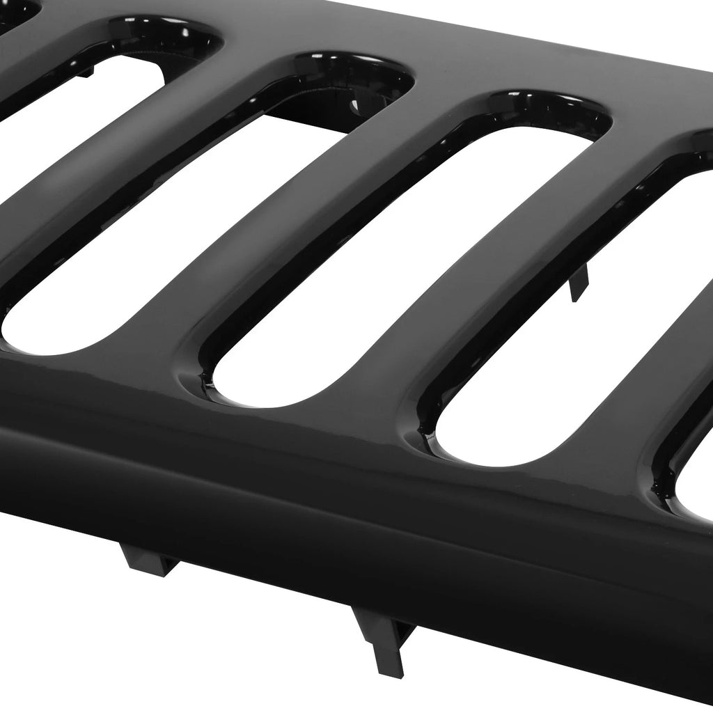 Front Grill Bumper Grille for Jeep Wrangler JK (2007–2017) Black Matte