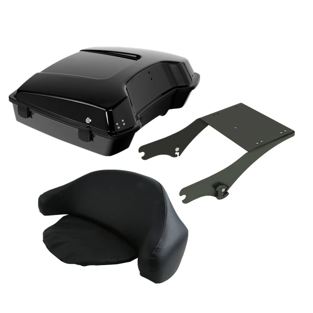 Trunk Backrest Mount Rack for Harley Touring (1997–2008) Black