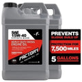 5 Gallon Factory Racing Oil SAE 15W-40 Synthetic Blend Diesel API CK-4