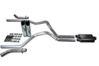 2.5" Dual Exhaust Kit for Ford F150 (2015–2020) - 2 Chamber Slash Tips