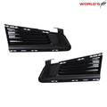 Set of 2 Black Chrome Fog Light Covers for Cadillac CTS (2014–2019)