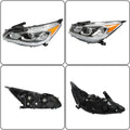 Chrome Left Side Headlight Assembly for Honda Accord (2016–2017)