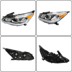 Chrome Left Side Headlight Assembly for Honda Accord (2016–2017)