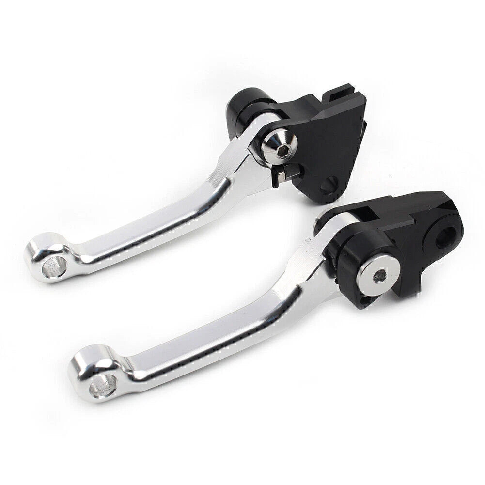 Silver Pivot Brake Clutch Levers for Kawasaki KX250F/KX450F (2004–2023)