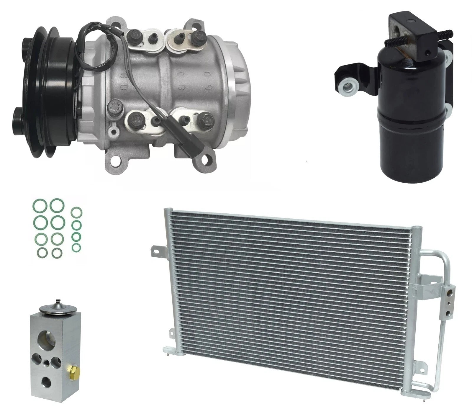 AC Compressor Kit With Condenser for Plymouth Sundance 2.2L (1991–1994)