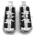 Chrome Pirate Skull Footpegs for Yamaha FZ6R (2009–2016), FZ-1 (2001–2016)