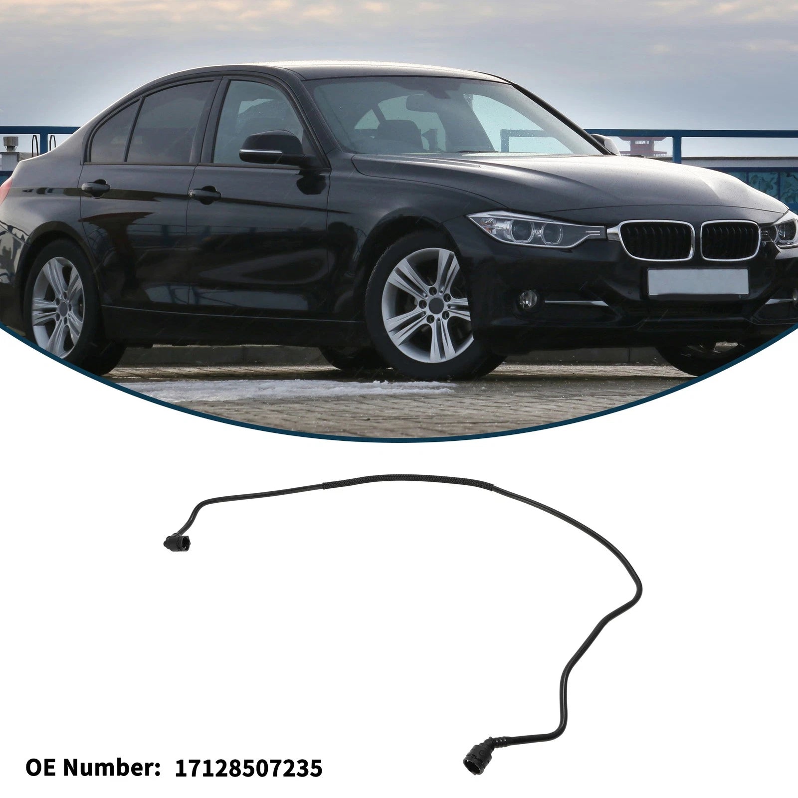 Radiator Hose No. 17128507235 for BMW 1 Series (2004–2013)