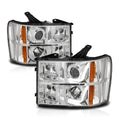 LED Halo DRL Projector Headlights for GMC Sierra 1500-3500 (2007–2014)
